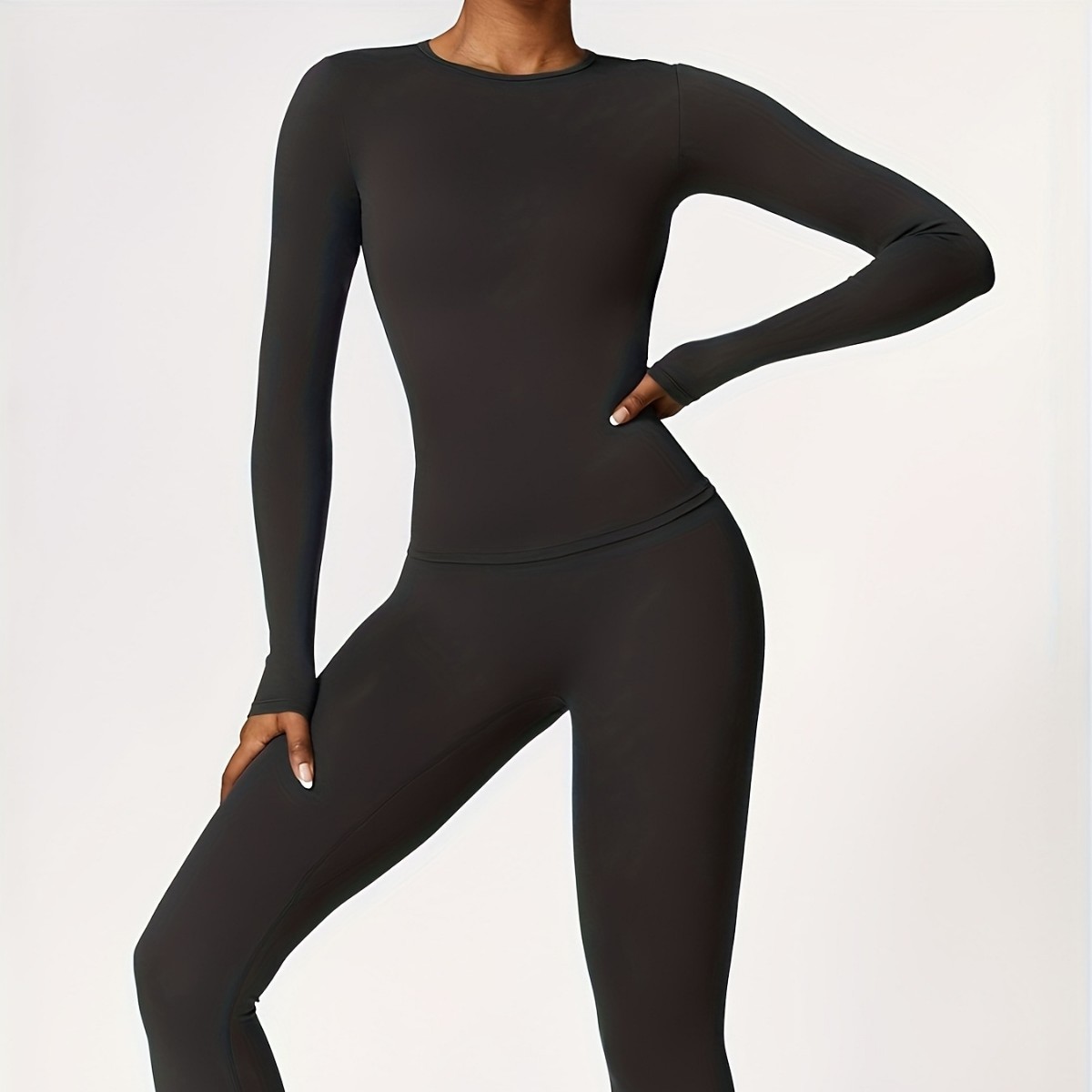 Winter Clothing Outdoor - Tight-fitting yoga suit slim long-sleeved outdoor