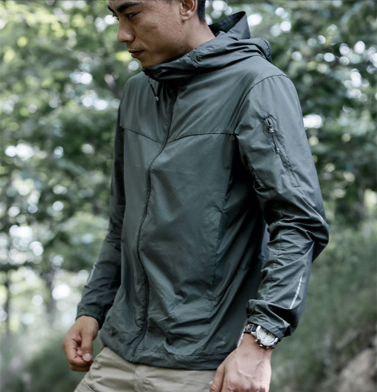 Windproof Jacket Softshell - FSTAR-Men's Breathable Sun Protection Clothing, Tactical