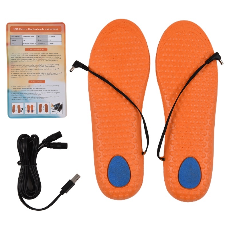 Heated Insole Rechargeable - USB Rechargeable Electric Heated Shoe Insoles