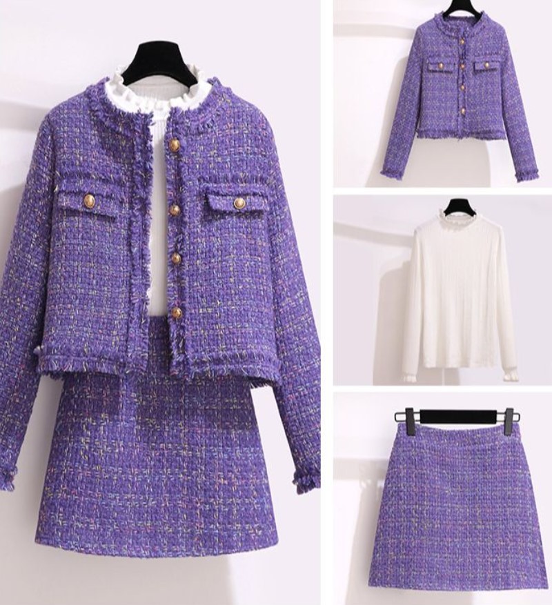 Jack Winter Clothing - Women Elegant Tweed Fragrant Warm Suit