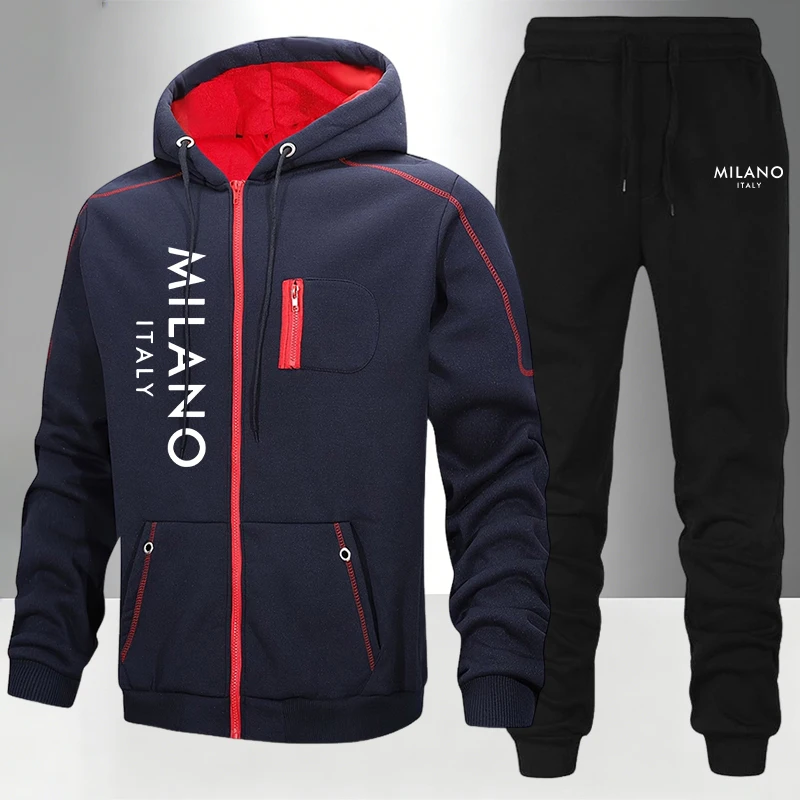Winter Clothing Outdoor - 2026 New Men's Tracksuit Casual Hoodie