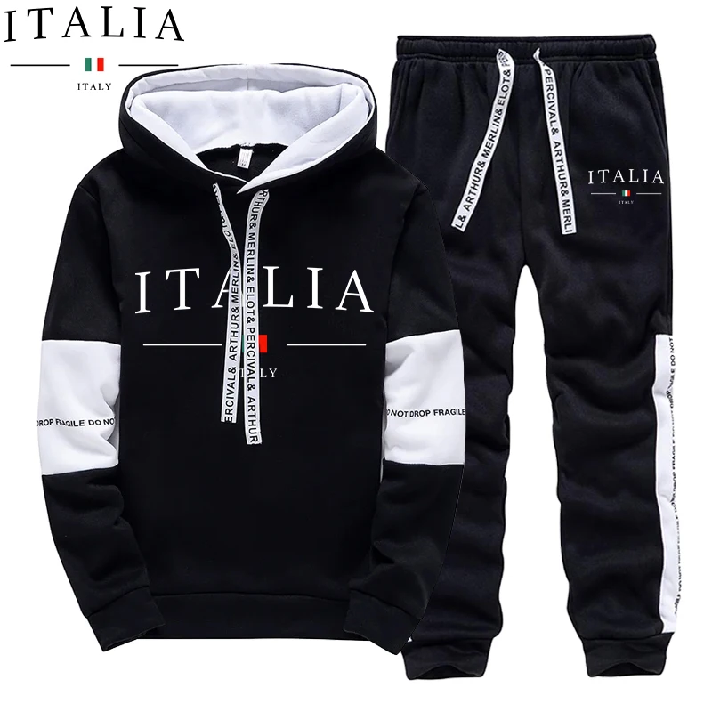 Winter Clothing Outdoor - Autumn Winter Men's Tracksuit Casual Hooded