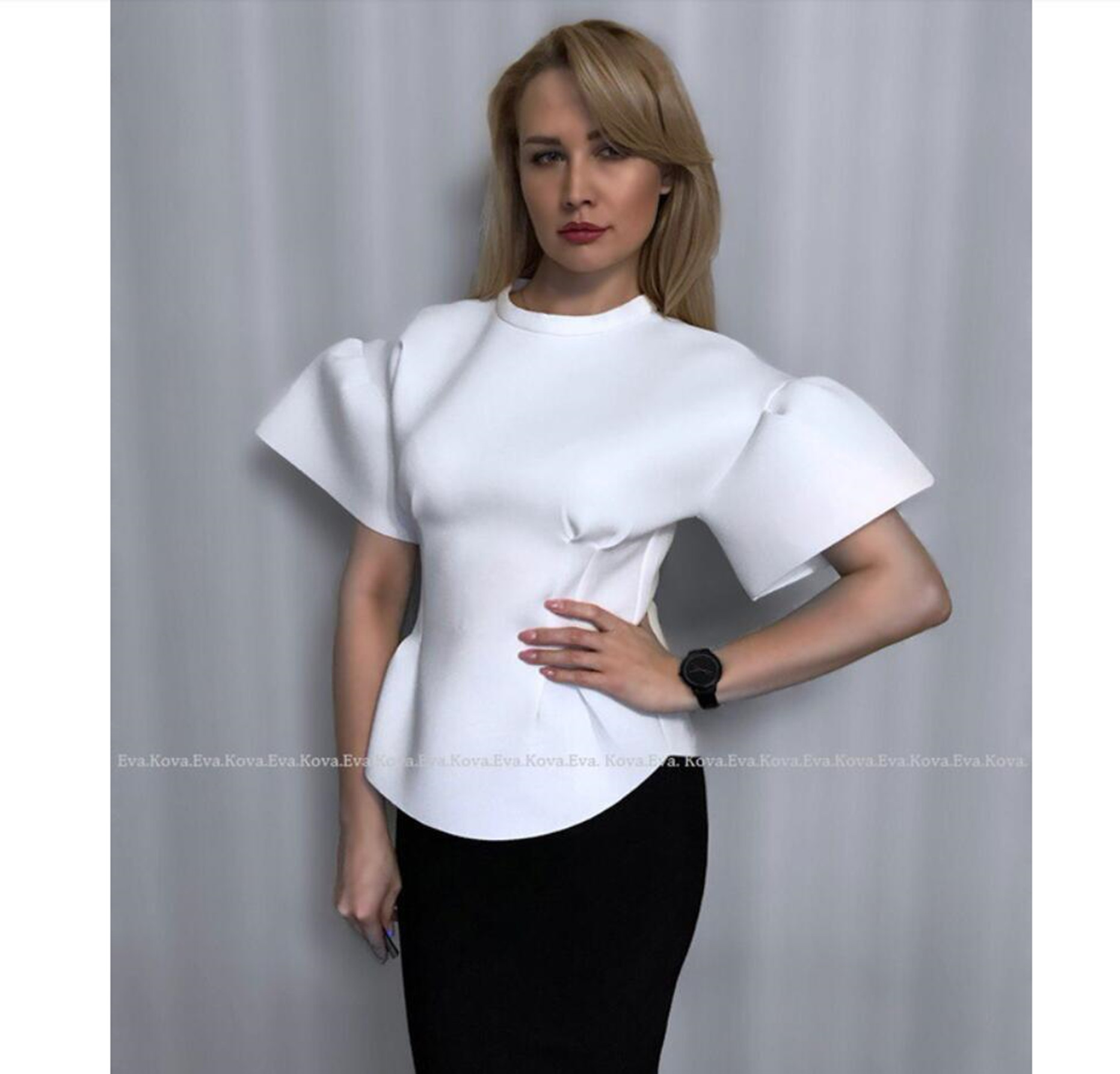 1 pc New fashion women white T - Winter Clothing For Woman ulasan dan harga