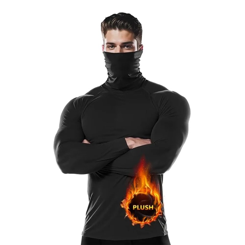 Mens Winter Fleece Hooded Tigh - Thermal Base Layer ulasan dan harga