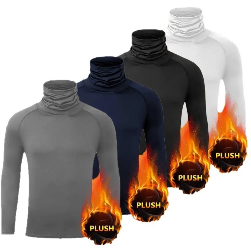 Mens Winter Fleece Hooded Tigh - Thermal Base Layer ulasan dan harga