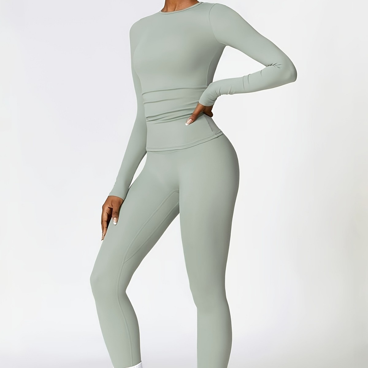 Tight-fitting yoga suit slim l - Winter Clothing Outdoor ulasan dan harga