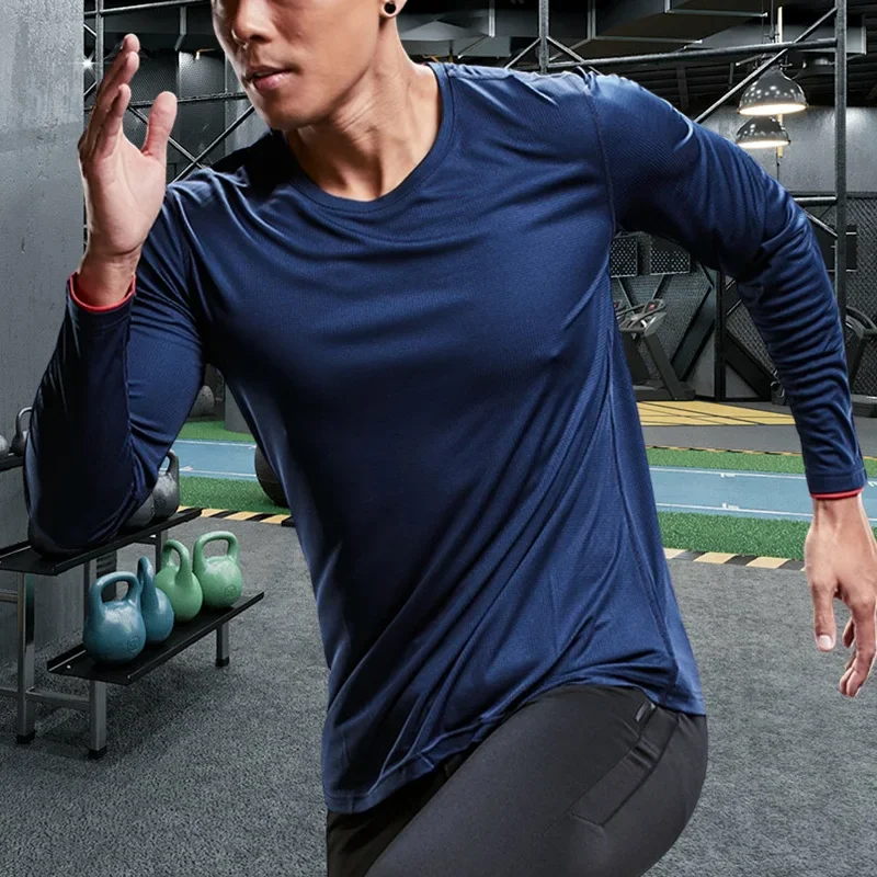 Men Running Sport Shirts Tops  - Winter Clothing Items ulasan dan harga