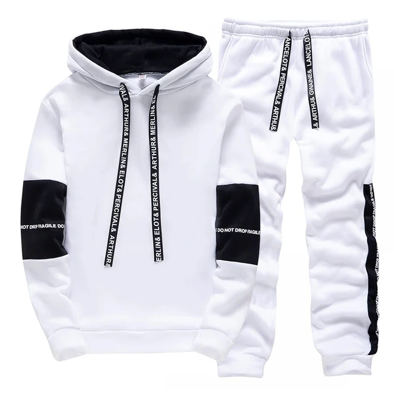 Black White Men's Tracksuit Fa - Winter Clothing Outdoor ulasan dan harga