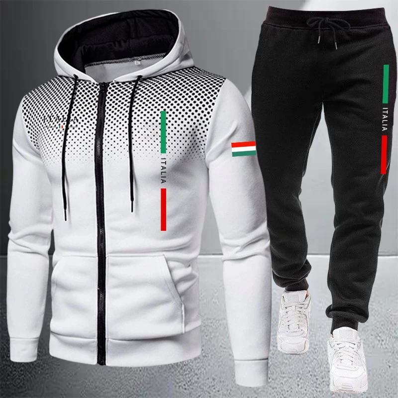 Men's Tracksuit Casual Zip Hoo - Winter Clothing Items ulasan dan harga