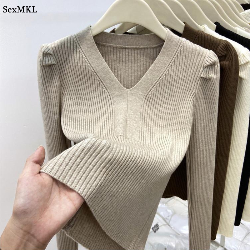 Elegant V Neck Winter Basics S - Winter Clothing Factory Outlet ulasan dan harga