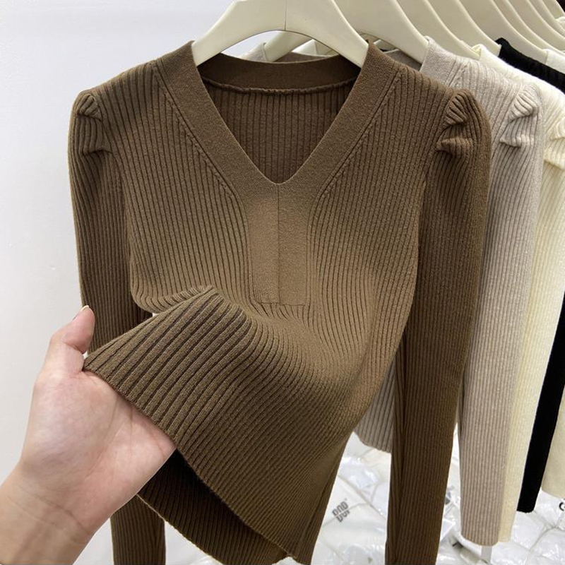 Elegant V Neck Winter Basics S - Winter Clothing Factory Outlet ulasan dan harga