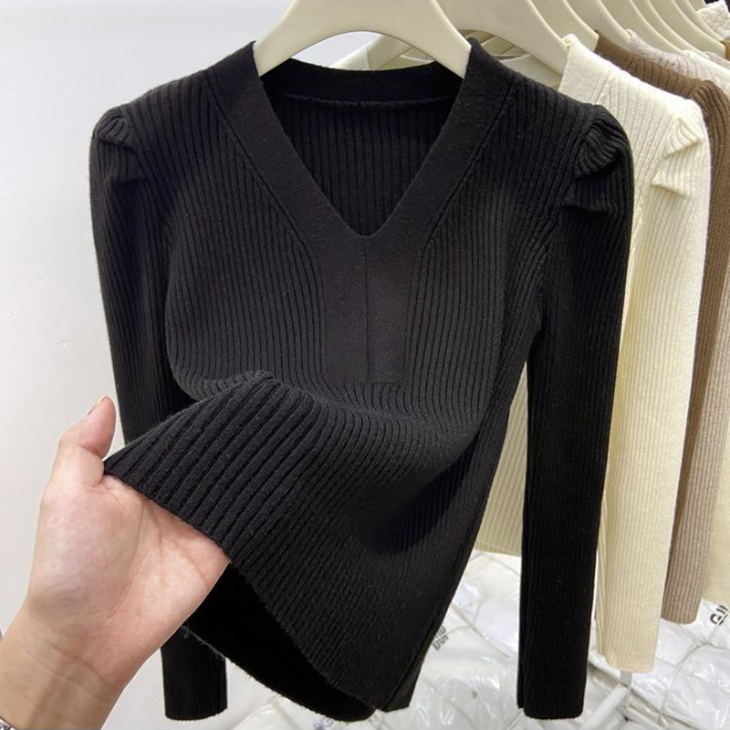 Elegant V Neck Winter Basics S - Winter Clothing Factory Outlet ulasan dan harga