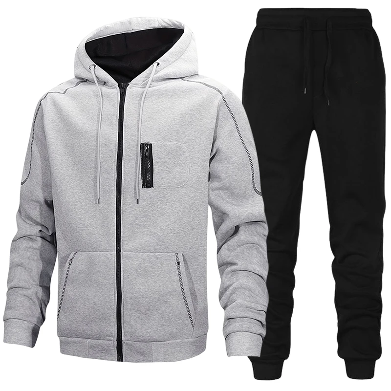 Fashion Men's Tracksuit Casual - Winter Clothing Outdoor ulasan dan harga