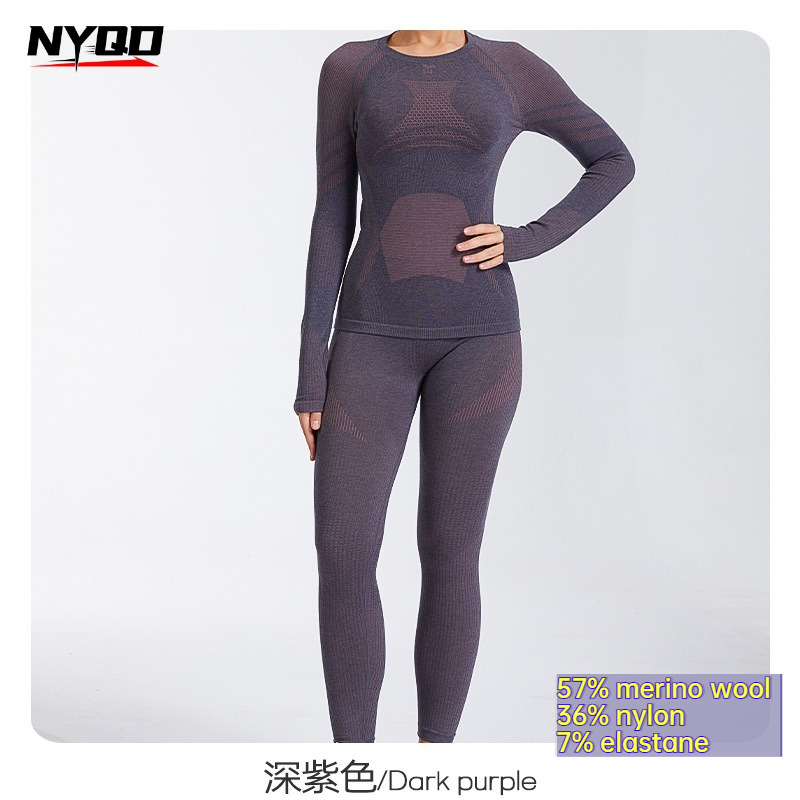 Women's Wool Base Layer Set Qu - Thermal Base Layer ulasan dan harga