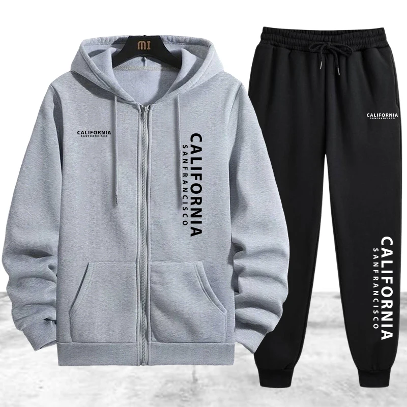 Tracksuit Men's Printing Casua - Winter Clothing Outdoor ulasan dan harga