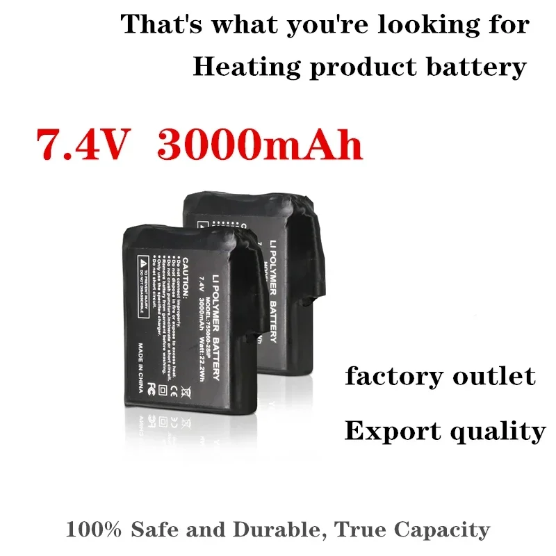 Heated Glove Battery 7.4V 3000 - Heated Insole Rechargeable ulasan dan harga