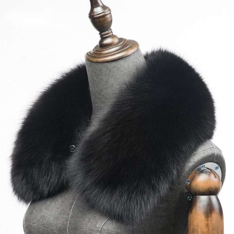 Winter Natural Fox Fur Scarf S - Winter Clothing Items ulasan dan harga