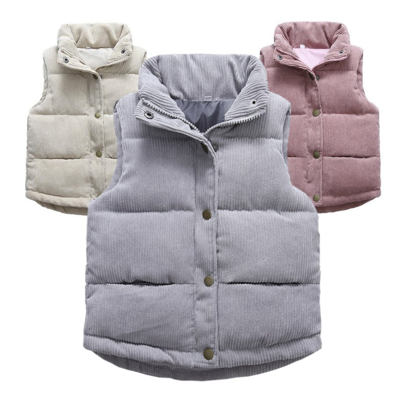Kids Boys Girls Corduroy Vests - Winter Clothing For Boys ulasan dan harga