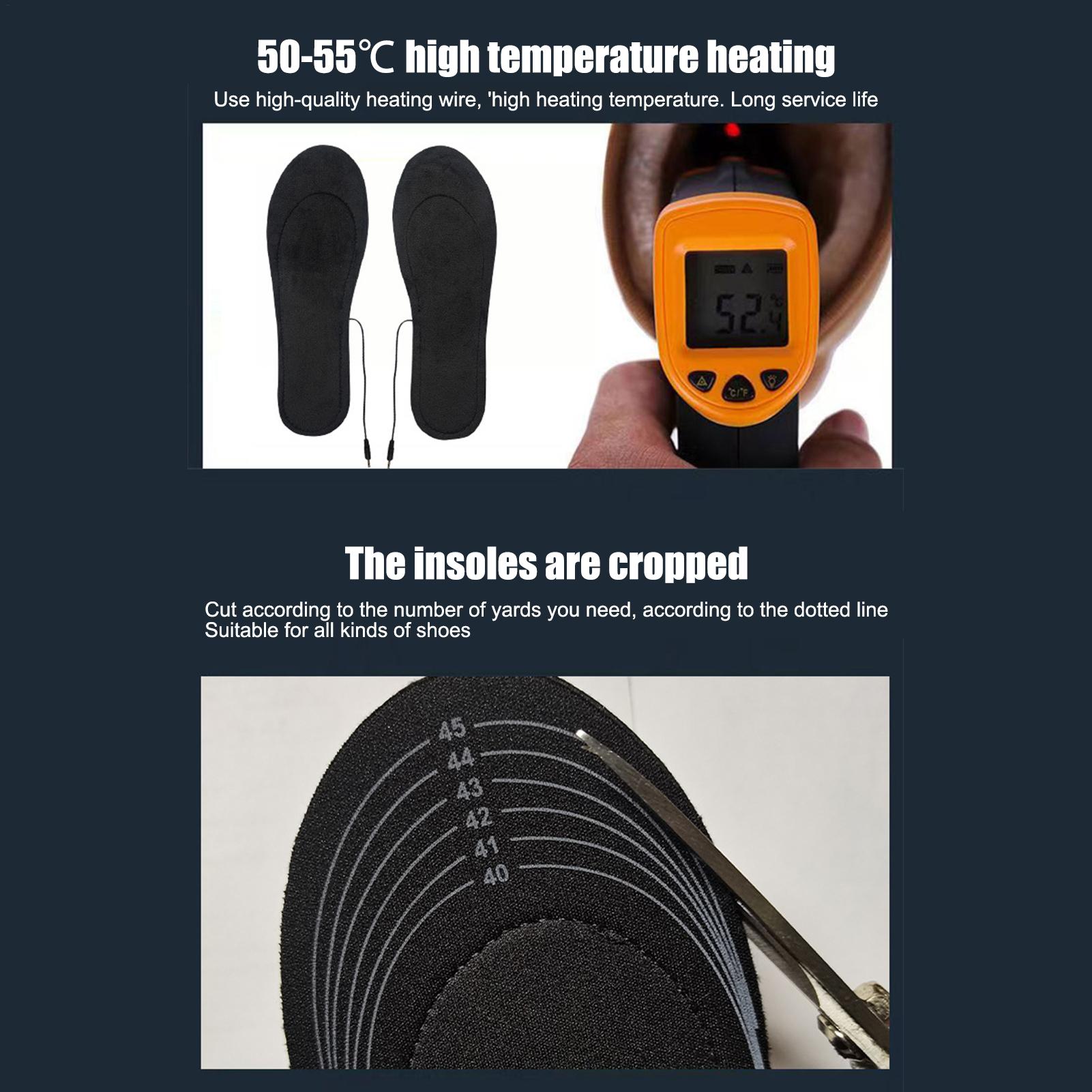 USB Heated Insoles Cuttable Th - Heated Insole Rechargeable ulasan dan harga