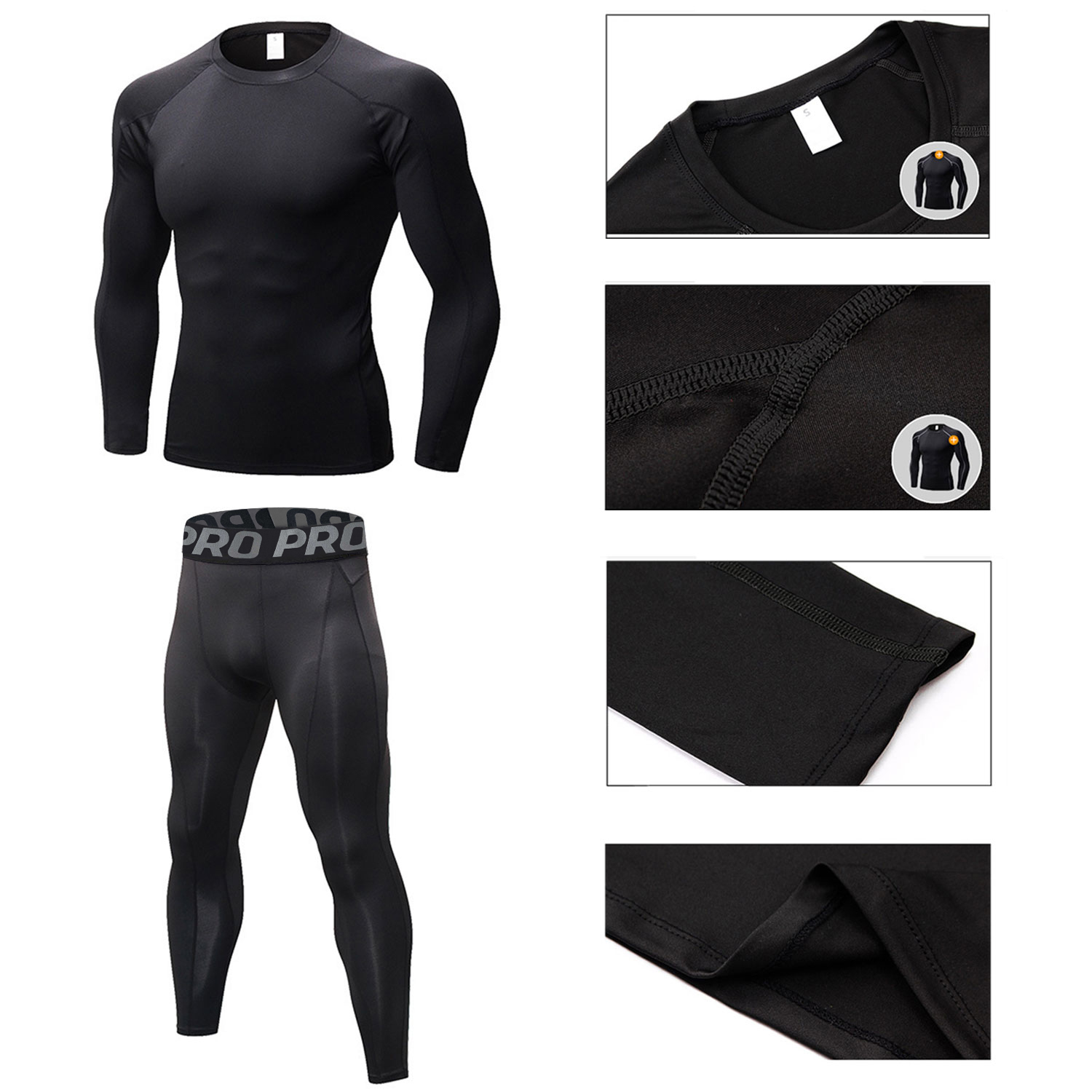 Mens Workout Compression Set P - Thermal Base Layer ulasan dan harga