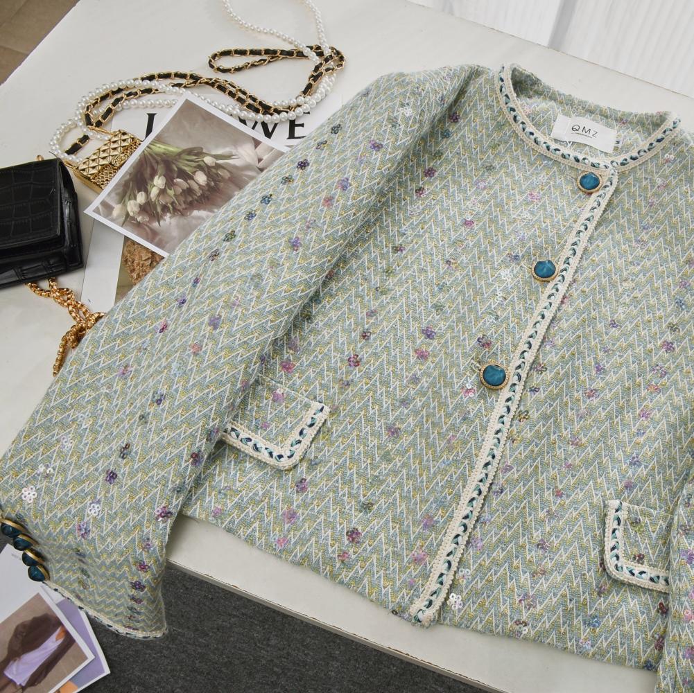 Women Elegant Tweed Luxury Sui - Jack Winter Clothing ulasan dan harga