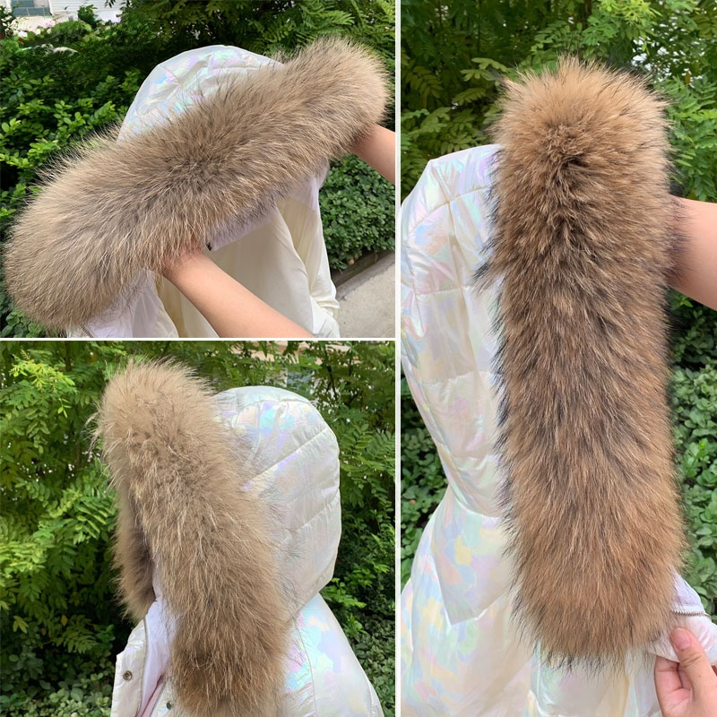 Real Fur Collar for Coat Parka - Winter Clothing Items ulasan dan harga