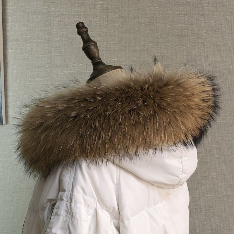 Real Fur Collar for Coat Parka - Winter Clothing Items ulasan dan harga