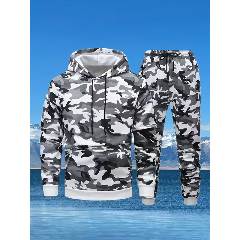 Autumn Camouflage 3D Print Hoo - Winter Clothing For Woman ulasan dan harga