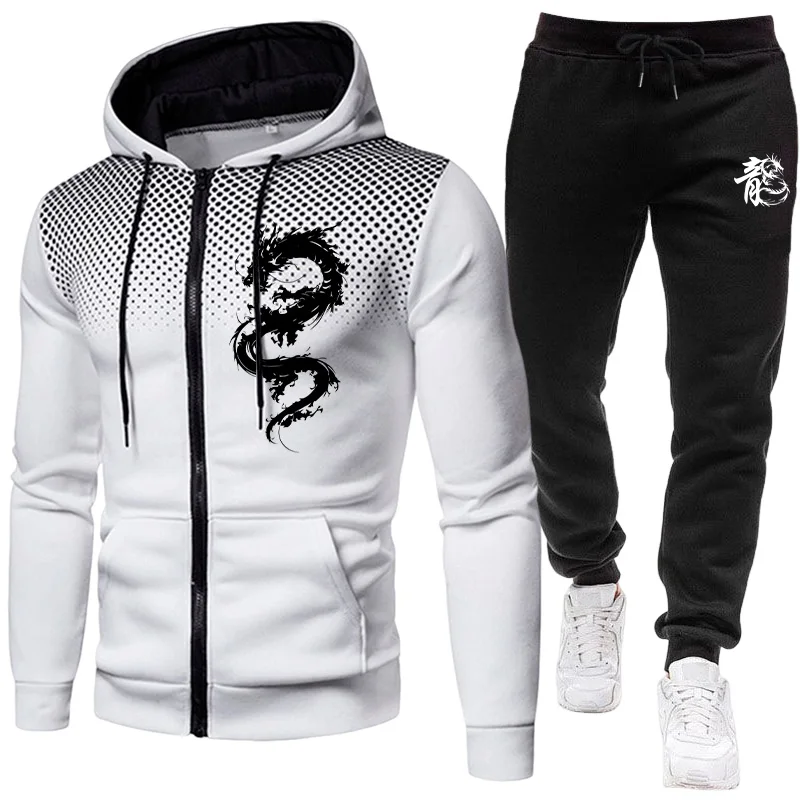 Men's Paris Dragon Pattern Fas - Winter Clothing Outdoor ulasan dan harga