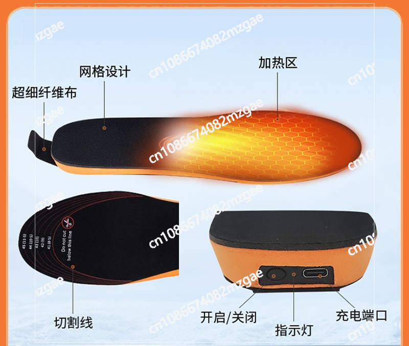 Electric heating heating insol - Heated Insole Rechargeable ulasan dan harga