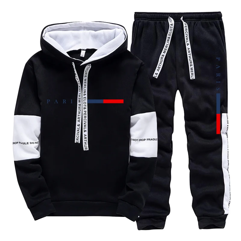Men's Set/Hoodie/Pants Paris F - Winter Clothing Outdoor ulasan dan harga