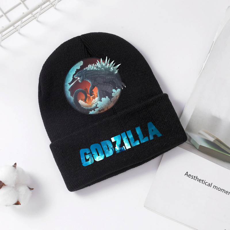 Godzilla Knitted Hat Winter Sp - Winter Clothing For Boys ulasan dan harga