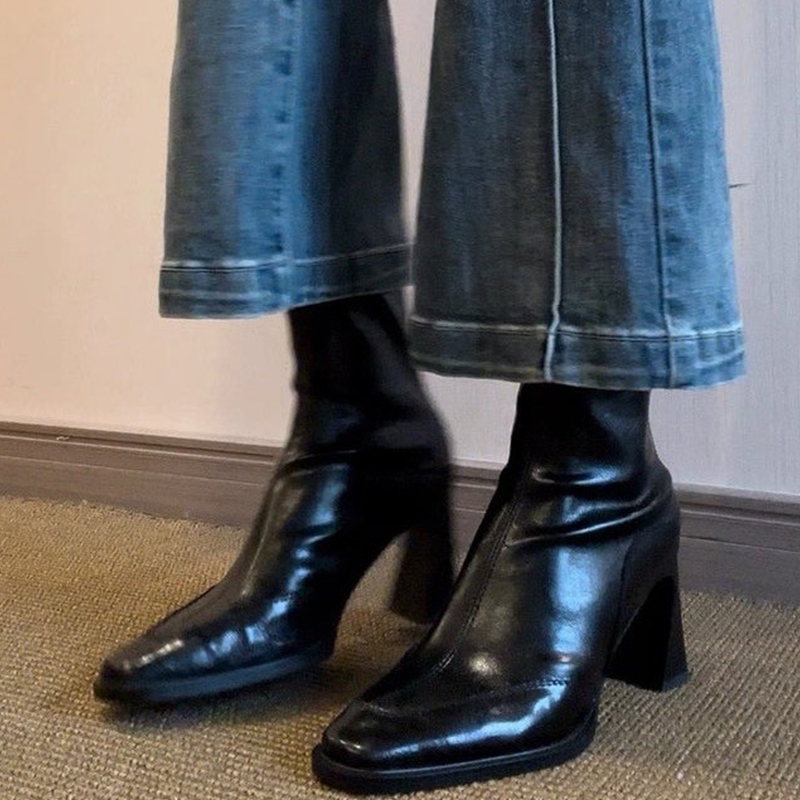 High Heels Women’s Ankle Boots - Winter Clothing For Woman ulasan dan harga