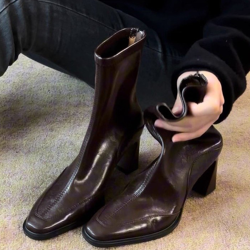 High Heels Women’s Ankle Boots - Winter Clothing For Woman ulasan dan harga