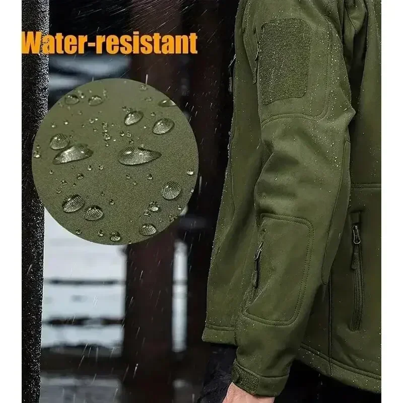 5XL 6XL CP Camouflage Soft She - Windproof Jacket Softshell ulasan dan harga