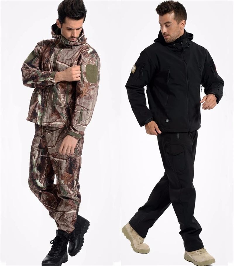 Shark Skin Soft Shell Tactical - Windproof Jacket Softshell ulasan dan harga