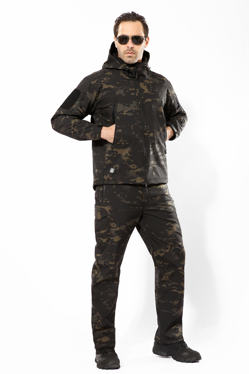 Shark Skin Soft Shell Tactical - Windproof Jacket Softshell ulasan dan harga